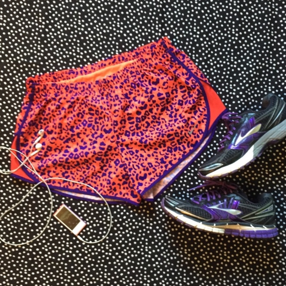 NIKE “Tempo” cheetah print running shorts - Sz Med